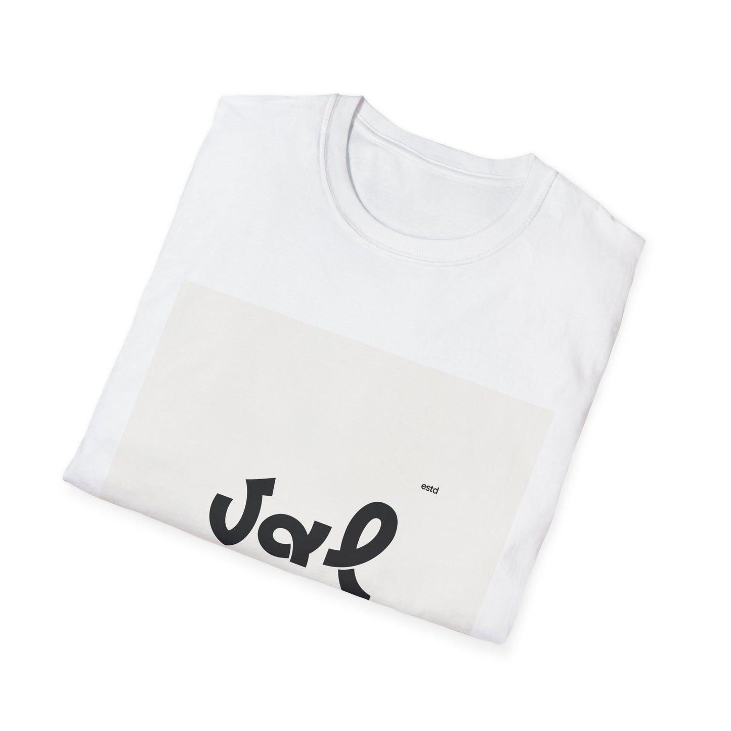 T-Shirt — Minimalist 'VAL Logo Tee (Cream Square)