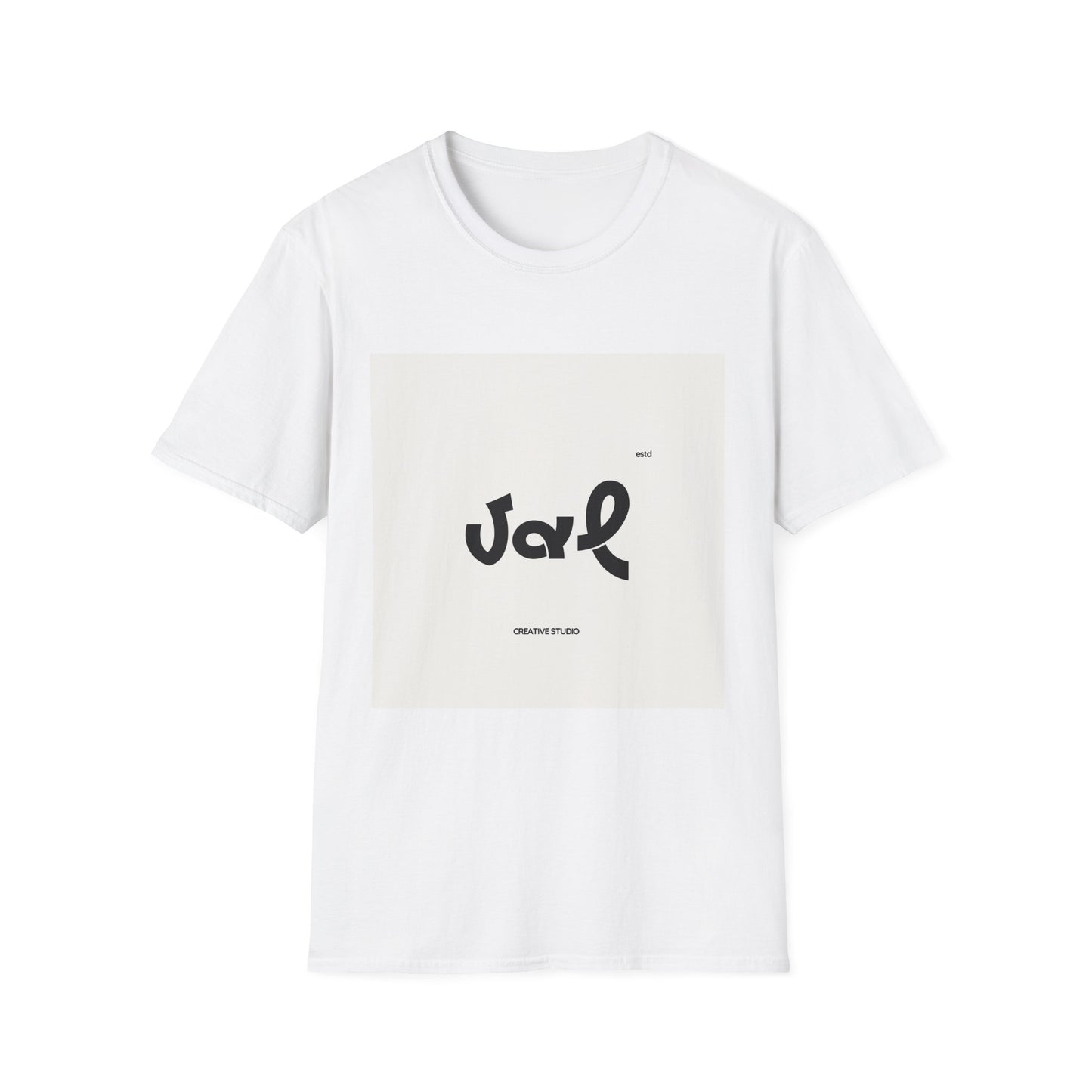 T-Shirt — Minimalist 'VAL Logo Tee (Cream Square)